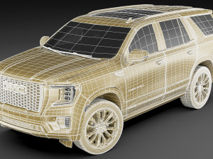gmc yukon denali 2021 3D Модель