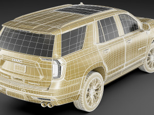 gmc yukon denali 2021 3D Модель