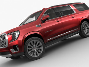 gmc yukon xl 2021 denali 3D Model