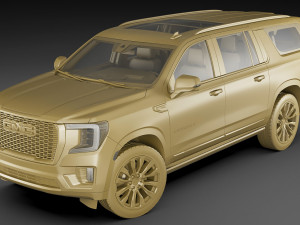gmc yukon xl 2021 denali 3D Model