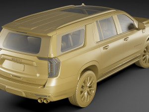 gmc yukon xl 2021 denali 3D Model