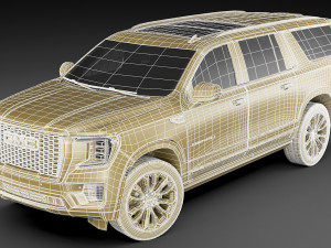 gmc yukon xl 2021 denali 3D Model