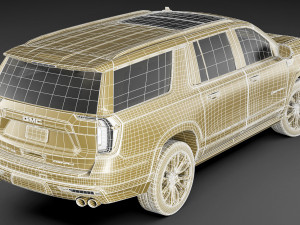 gmc yukon xl 2021 denali 3D Model