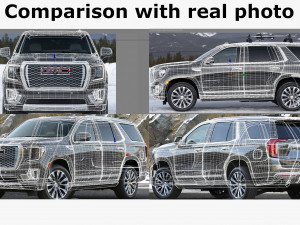 gmc yukon xl 2021 denali 3D Model