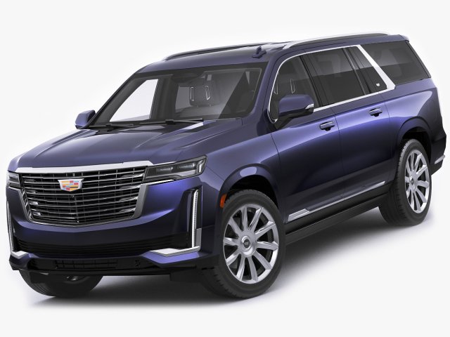 cadillac escalade 2021 esv Model 3D .c4d .max .obj .3ds .fbx .stl .blend 