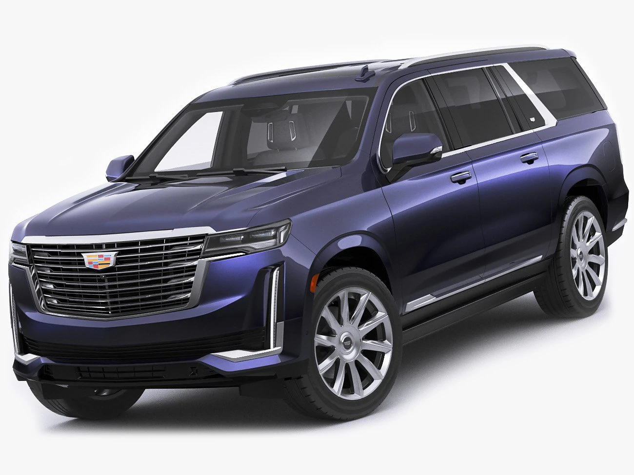 cadillac escalade 2021 esv 3D Model .c4d .max .obj .3ds .fbx .stl .blend