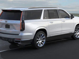 cadillac escalade 2021 esv 3D Model