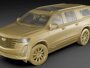 cadillac escalade 2021 esv 3D Model