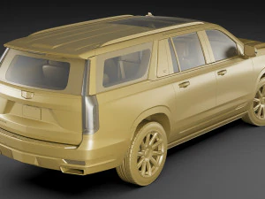 cadillac escalade 2021 esv 3D Model