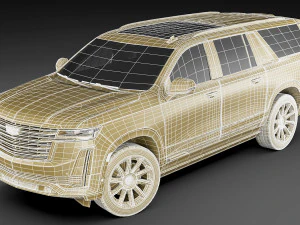 cadillac escalade 2021 esv 3D Model