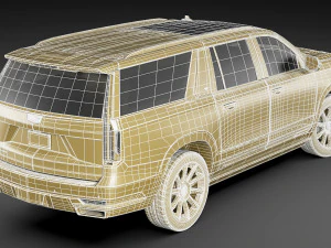 cadillac escalade 2021 esv 3D Model