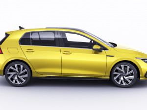 volkswagen golf 2020 gti gte r-line 3D 模型