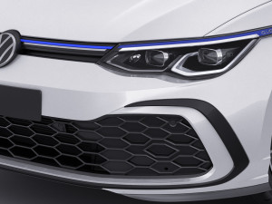 volkswagen golf 2020 gti gte r-line 3D 模型