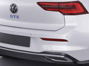 volkswagen golf 2020 gti gte r-line 3D 模型