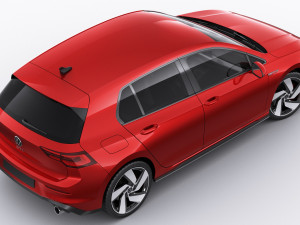 volkswagen golf 2020 gti gte r-line 3D 模型