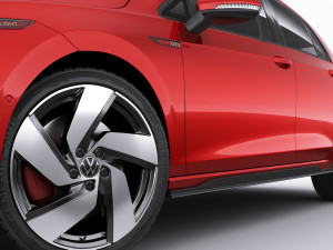 volkswagen golf 2020 gti gte r-line 3D 模型