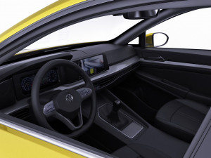 volkswagen golf 2020 gti gte r-line 3D 模型