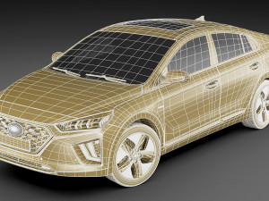 hyundai ioniq hybrid and electric 2020 Modèle 3D
