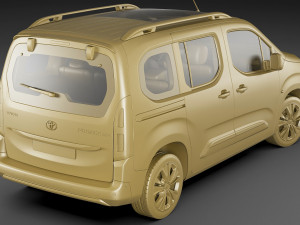 toyota proace city verso 2019 3Dモデル