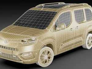 toyota proace city verso 2019 3Dモデル