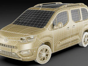 toyota proace city verso 2019 3D Model