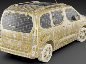 toyota proace city verso 2019 3Dモデル
