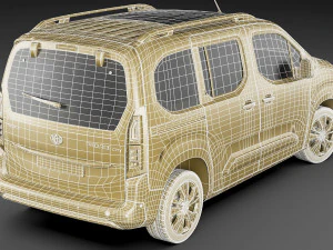 toyota proace city verso 2019 3D Model