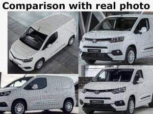 toyota proace city van 2019 3D Model