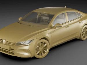 volkswagen arteon r and elegance 2021 3D Model