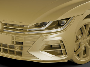 volkswagen arteon r and elegance 2021 3D Модель
