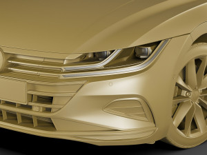 volkswagen arteon r and elegance 2021 3D Модель