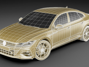volkswagen arteon r and elegance 2021 3D Модель