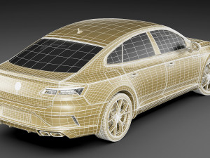 volkswagen arteon r and elegance 2021 3D Модель