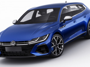 volkswagen arteon shooting brake r and elegance 2021 3D Модель
