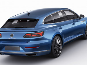 volkswagen arteon shooting brake r and elegance 2021 3D Модель