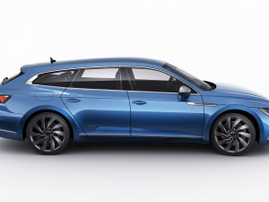 volkswagen arteon shooting brake r and elegance 2021 3D Модель