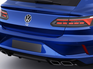 volkswagen arteon shooting brake r and elegance 2021 3D Модель