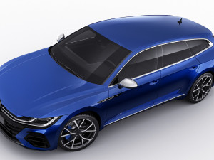 volkswagen arteon shooting brake r and elegance 2021 3D Модель