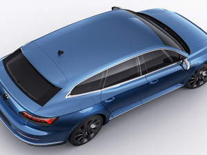volkswagen arteon shooting brake r and elegance 2021 3D Модель