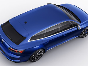 volkswagen arteon shooting brake r and elegance 2021 3D Модель