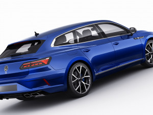 volkswagen arteon shooting brake r and elegance 2021 3D Модель