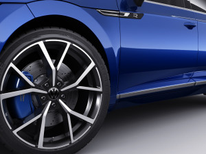 volkswagen arteon shooting brake r and elegance 2021 3D Модель