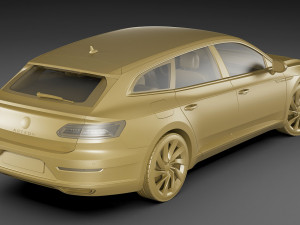 volkswagen arteon shooting brake r and elegance 2021 3D Модель