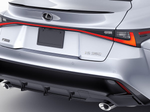 lexus is350 f-sport 2021 3Dモデル