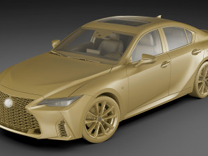 lexus is350 f-sport 2021 3Dモデル