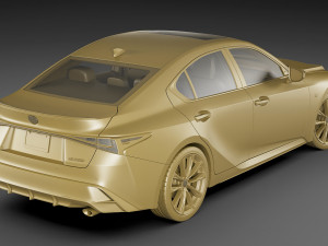 lexus is350 f-sport 2021 3Dモデル