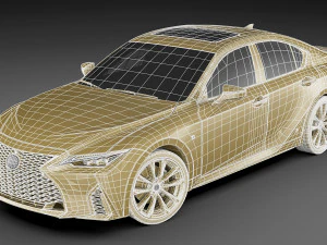 lexus is350 f-sport 2021 3D Model