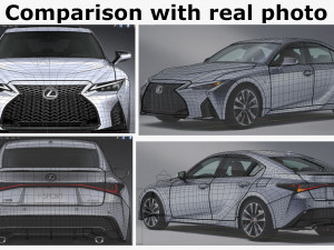 lexus is350 f-sport 2021 3Dモデル