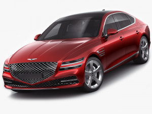 genesis g80 2021 3D Модель
