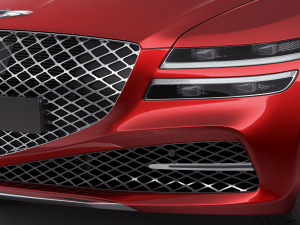 genesis g80 2021 3D Model